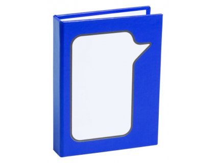 Samolepící lístečky v modrých deskách