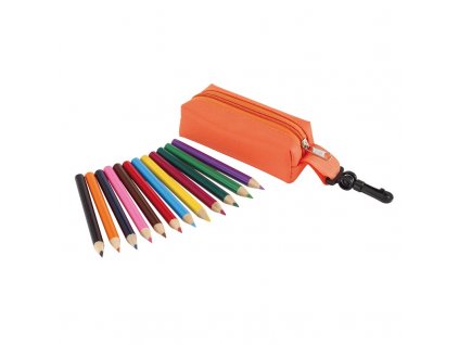Sada 12 ks pastelek SMALL IDEA v oranžovém pouzdře