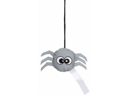 Reflexní pavouček s provázkem, stříbrný