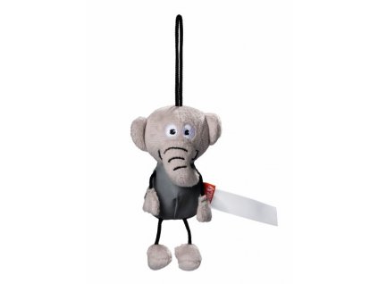 Reflexní slon s provázkem, šedý