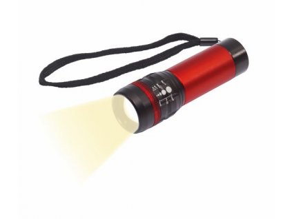 LED svítilna s regulovaným sv.kuželem, červená