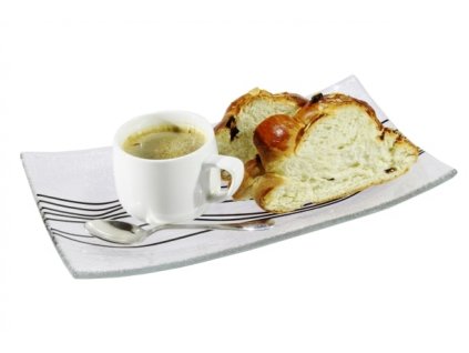 Mísa skleněná obdélníková, čirá