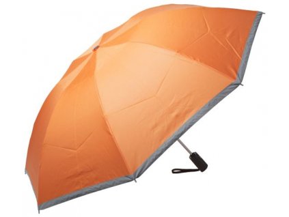 Reflexní skládací deštník, oranžový