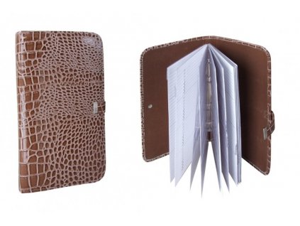 Kožený vizitkář s abecedním rozlišovačem