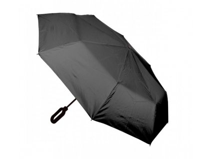 Skládací deštník větruodolný, černý