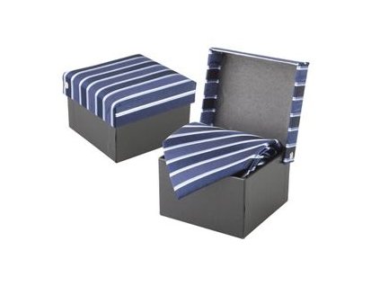 Kravata ANDRÉ PHILIPPE modrá pruhovaná