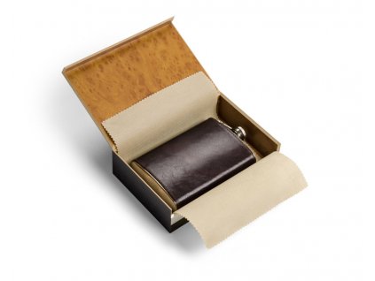 Kovová butylka ROYAL hnědá