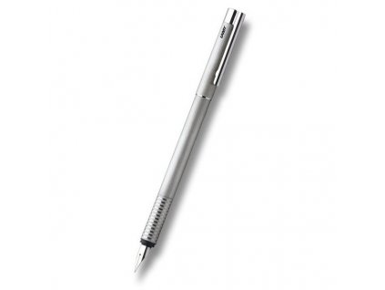 Plnící pero LAMY Logo Brushed Steel - hrot F