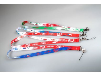 Saténová šňůrka na krk (lanyard)