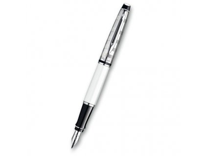 Plnící pero WATERMAN Expert Deluxe White CT - hrot F