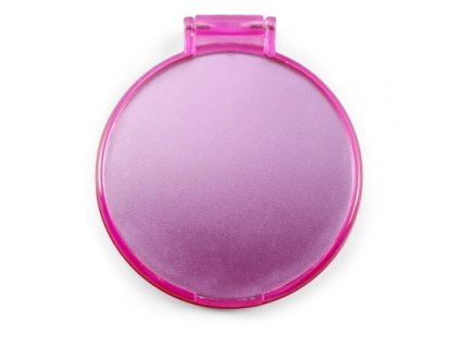 Zrcátko kulaté růžové