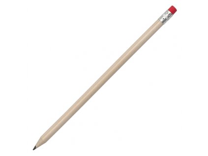 WOODEN tužka, červená/přírodní