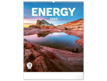 Nástěnný kalendář Energie 2024, 48 × 56 cm
