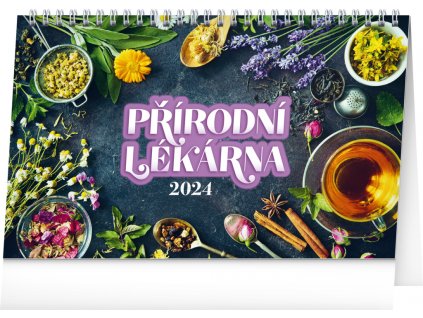 Stolní kalendář Přírodní lékárna 2024, 23,1 × 14,5 cm