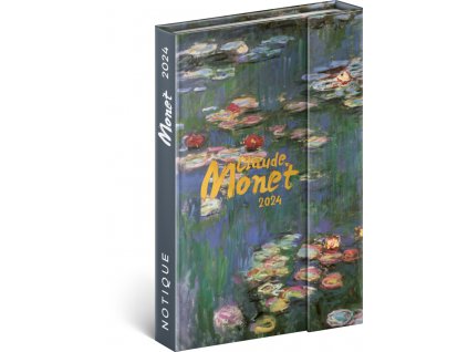 Týdenní magnetický diář Claude Monet 2024, 11 × 16 cm