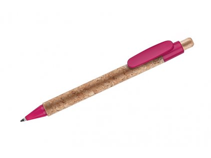 Korkové kuličkové pero KORTE růžové