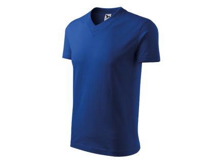 V-neck tričko unisex královská modrá (Varianta S)
