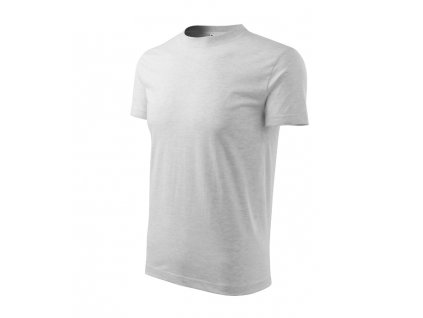 Heavy tričko unisex světle šedý melír (Varianta S)