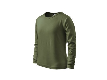 Fit-T LS triko dětské khaki 158 cm/12 let (Varianta 158 cm/12 let)