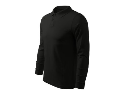 Single J. LS polokošile pánská černá (Varianta S)