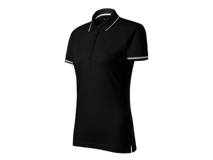 Perfection plain polokošile dámská černá (Varianta 2XL)