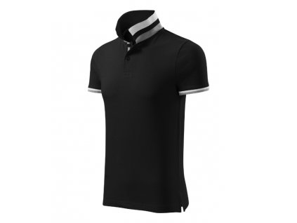 Collar Up polokošile pánská černá (Varianta S)