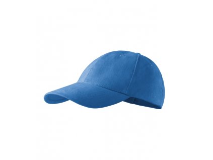 6P čepice unisex azurově modrá nastavitelná
