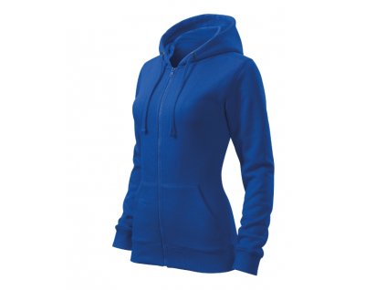 Trendy Zipper mikina dámská královská modrá (Varianta XS)