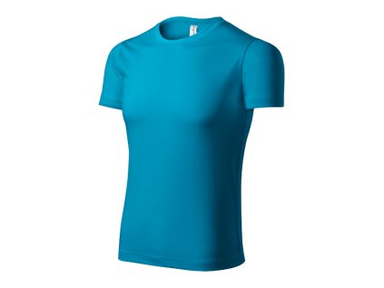 Pixel tričko unisex tyrkysová (Varianta XS)