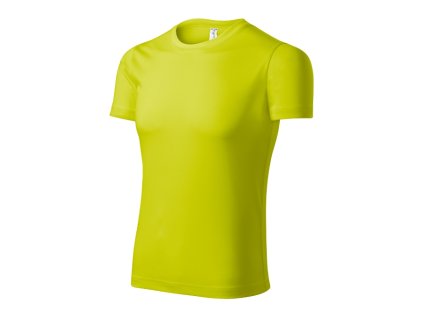 Pixel tričko unisex neon yellow