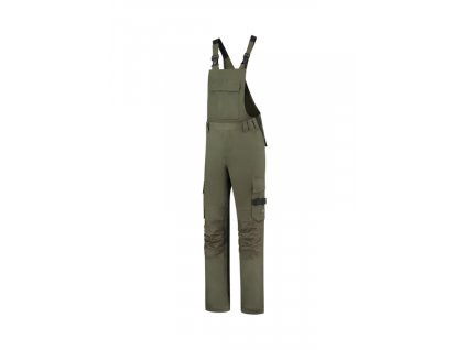 Bib & Brace Twill Cordura pracovní kalhoty s laclem unisex army 44