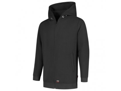 Hooded Sweat Jacket Washable 60°C mikina unisex tmavě šedá