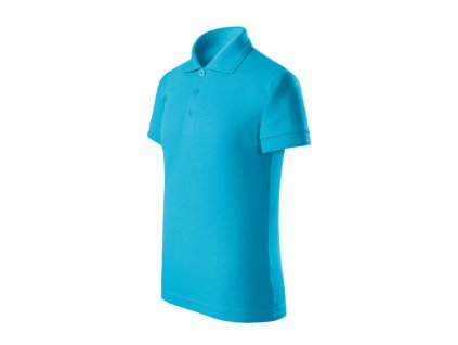 Pique Polo Free polokošile dětská tyrkysová 134 cm/8 let (Varianta 134 cm/8 let)