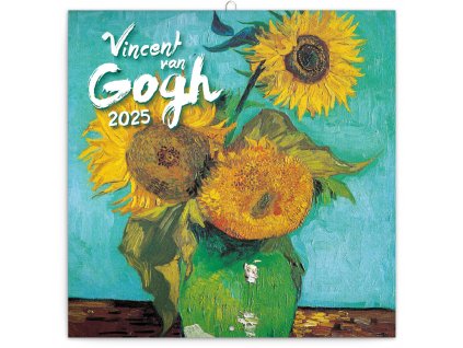Poznámkový kalendář Vincent van Gogh 2025, 30 × 30 cm