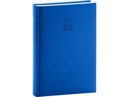 NOTIQUE Denní diář Aprint 2025, modrý, 15 x 21 cm