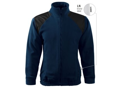 Jacket Hi-Q fleece unisex námořní modrá 02 (brand label) (Varianta S)