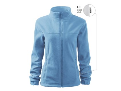 Jacket fleece dámský azurově modrá 14 (brand label) (Varianta XS)