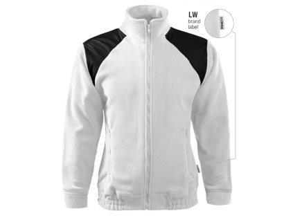 Jacket Hi-Q fleece unisex bílá 00 (brand label) (Varianta S)