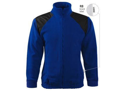 Jacket Hi-Q fleece unisex královská modrá 05 (brand label) (Varianta S)