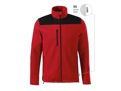 Effect fleece unisex červená 07 (brand label) (Varianta S)