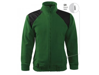 Jacket Hi-Q fleece unisex lahvově zelená 06 (brand label) (Varianta S)