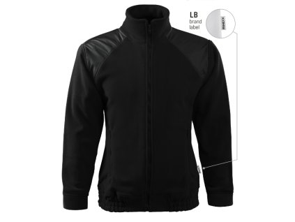 Jacket Hi-Q fleece unisex černá 01 (brand label) (Varianta S)