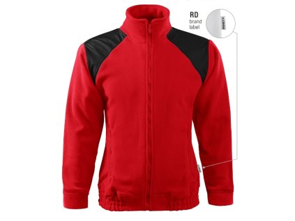 Jacket Hi-Q fleece unisex červená 07 (brand label) (Varianta S)