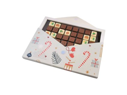 SADA ČOKOLÁDOVÝCH BONBÓNŮ CHOCO TEXT 4 LINES_XMAS