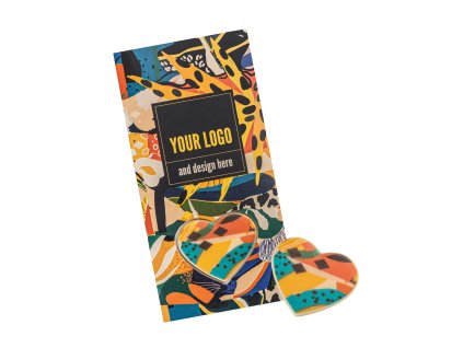 MINI ČOKOLÁDOVÝ PUSH THE CHOCO BUTTON S POTISKEM SRDCE