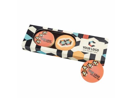 SADA ČOKOLÁDOVÝCH MEDAILÍ CHOCO CIRCLE PRINT 3 KS