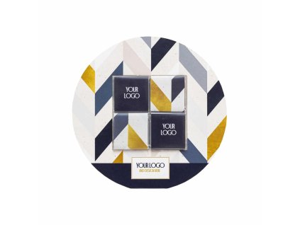 SADA ČTVERCOVÝCH ČOKOLÁD VE TVAROVÉ OBÁLCE - KRUH