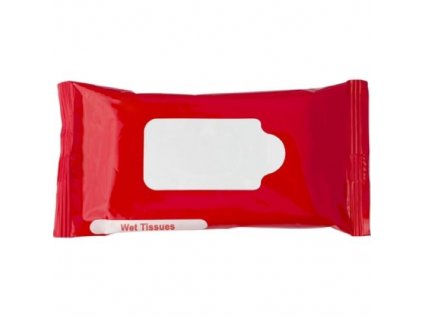 Vlhčené ubrousky 10 ks, červený obal