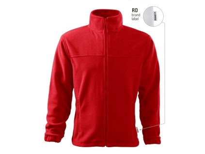Jacket fleece pánský červená 07 (brand label) (Varianta S)