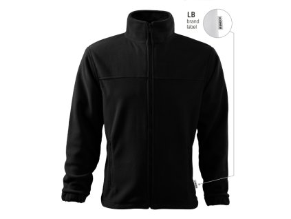 Jacket fleece pánský černá 01 (brand label) (Varianta S)